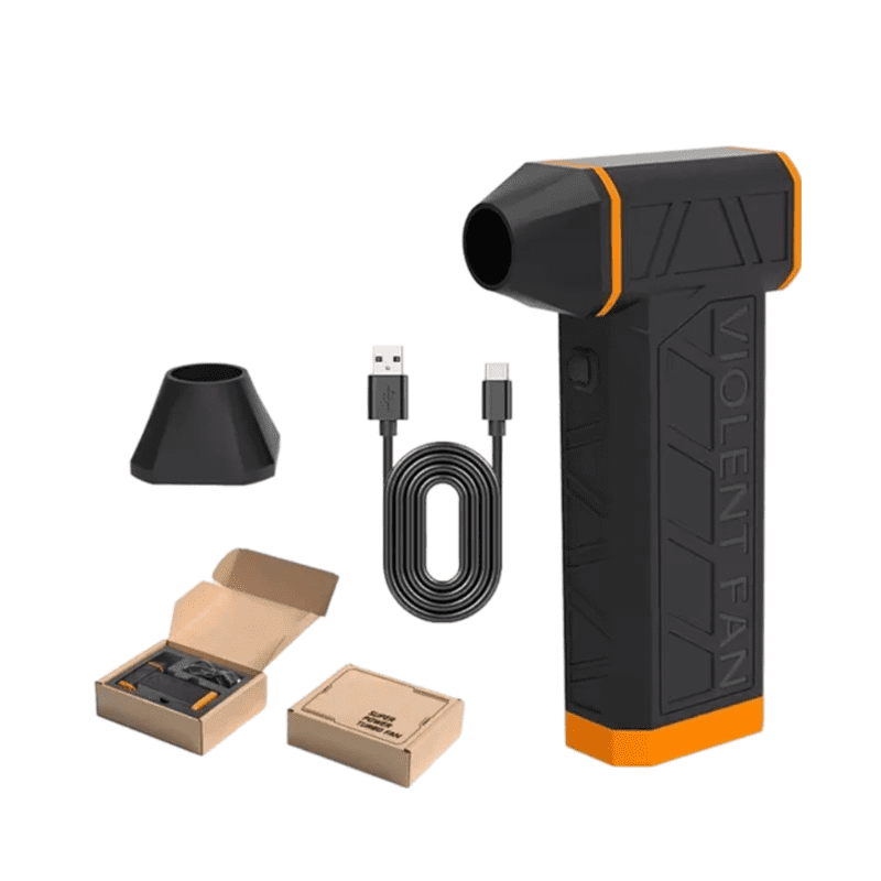 مینی جت فن Super Power مدل N6 در حال باد کردن قایق بادی