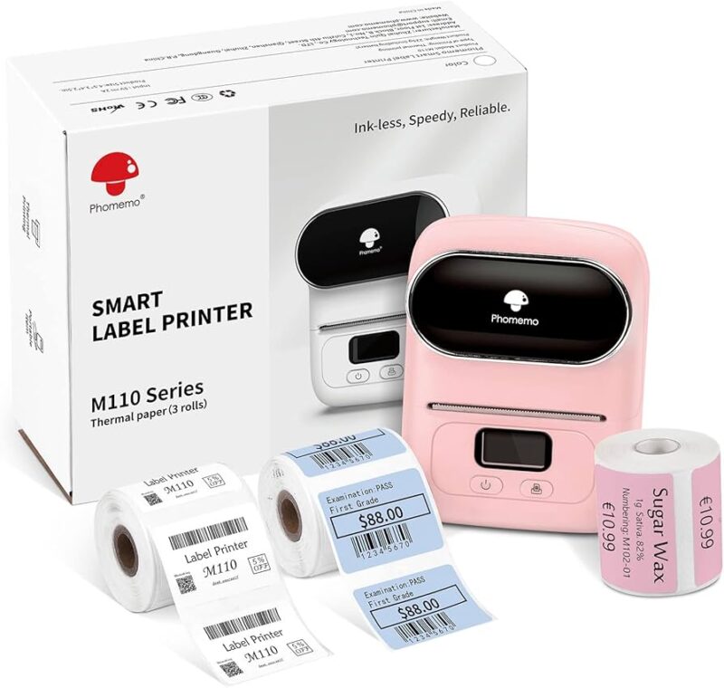 پرینتر لیبل زن حرارتی قابل حمل فوممو Phomemo M110 با اتصال بلوتوث