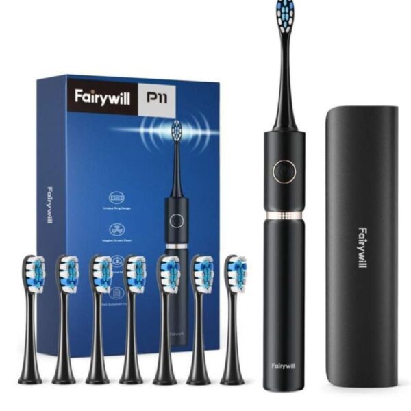 مسواک برقی فیری ویل P11 نمای جانبی محصول - خرید از گجتیک | مسواک برقی, مسواک فیری ویل, مسواک Fairywill P11