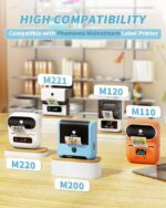 لیبل‌های پشت چسب‌دار Phomemo با ابعاد 40×30 میلی‌متر و تعداد 230 عدد در هر رول، مقاوم در برابر آب، روغن، سایش و تغییرات دما هستند. این لیبل‌ها برای استفاده با پرینترهای حرارتی مستقیم Phomemo طراحی شده‌اند و برای سازمان‌دهی لوازم اداری، ابزارآلات و صنایع‌دستی مناسب هستند.