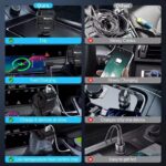 شارژر فندکی W&O در حال استفاده در خودرو - شارژ همزمان گوشی و تبلت