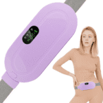 کمربند گرمایشی رنگ بنفش مخصوص دوران قاعدگی – خرید از گجتیک | تسکین فوری درد شکم