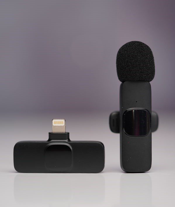 میکروفون بی‌سیم K9 لایتنینگ برای آیفون با حذف نویز — خرید از گجتیک | K9 Lightning Wireless Microphone for iPhone with Noise Cancellation