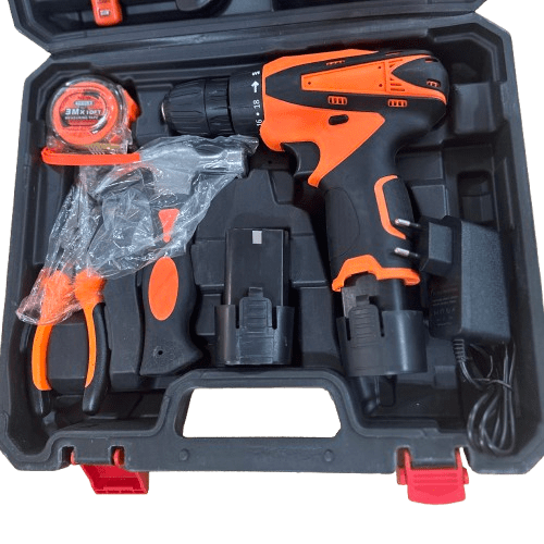 دریل 12 ولت پرمیوم در کنار ابزارآلات دیگر