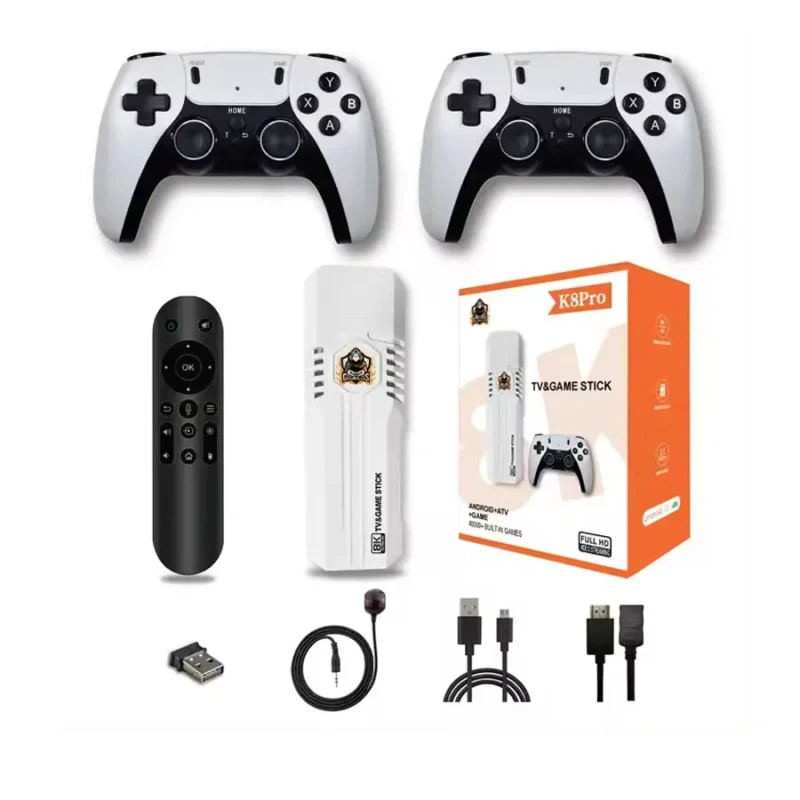 اندروید باکس K8 PRO با بیش از 40,000 بازی داخلی، کیفیت تصویر 8K و سیستم‌عامل Android 12.1، گزینه‌ای ایده‌آل برای تماشای فیلم و بازی است.