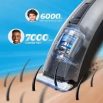 ماشین اصلاح حرفهای GLAKER HC2022 با موتور دو سرعته، تیغههای سرامیکی و استیل ضد زنگ، طراحی سبک و ارگونومیک، و باتری قوی ۳۰۰ دقیقهای