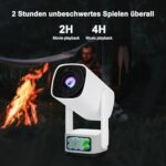 ویدئو پروژکتور K2 شارژی قابل حمل در حالت روشن - خرید از فروشگاه گجتیک | پروژکتور قابل حمل, پروژکتور شارژی, پروژکتور 4k