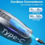 تصویر پورت شارژ USB-C روی دستگاه ماشین اصلاح حرفهای GLAKER HC2022