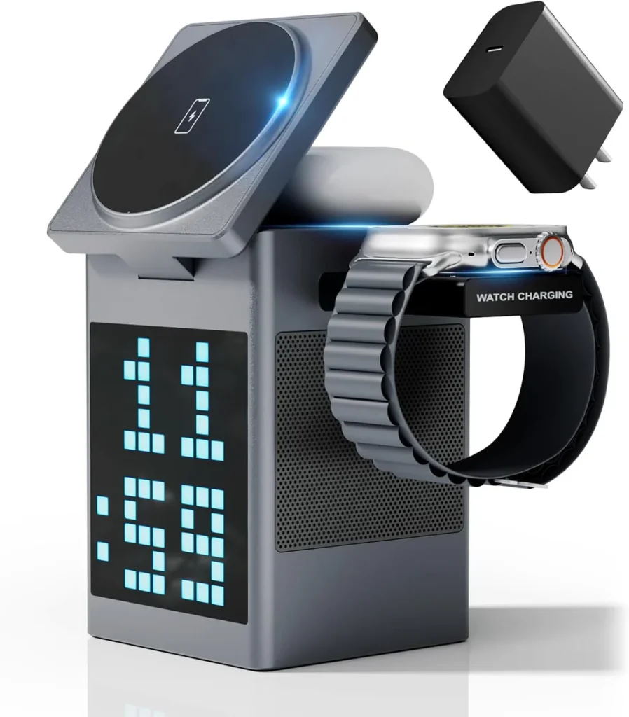 شارژر بی‌سیم شارژر 6 در 1 مناسب شارژ آیفون و اپل واچ – خرید از گجتیک | شارژر آیفون, شارژر اپل واچ, شارژر بی‌سیم