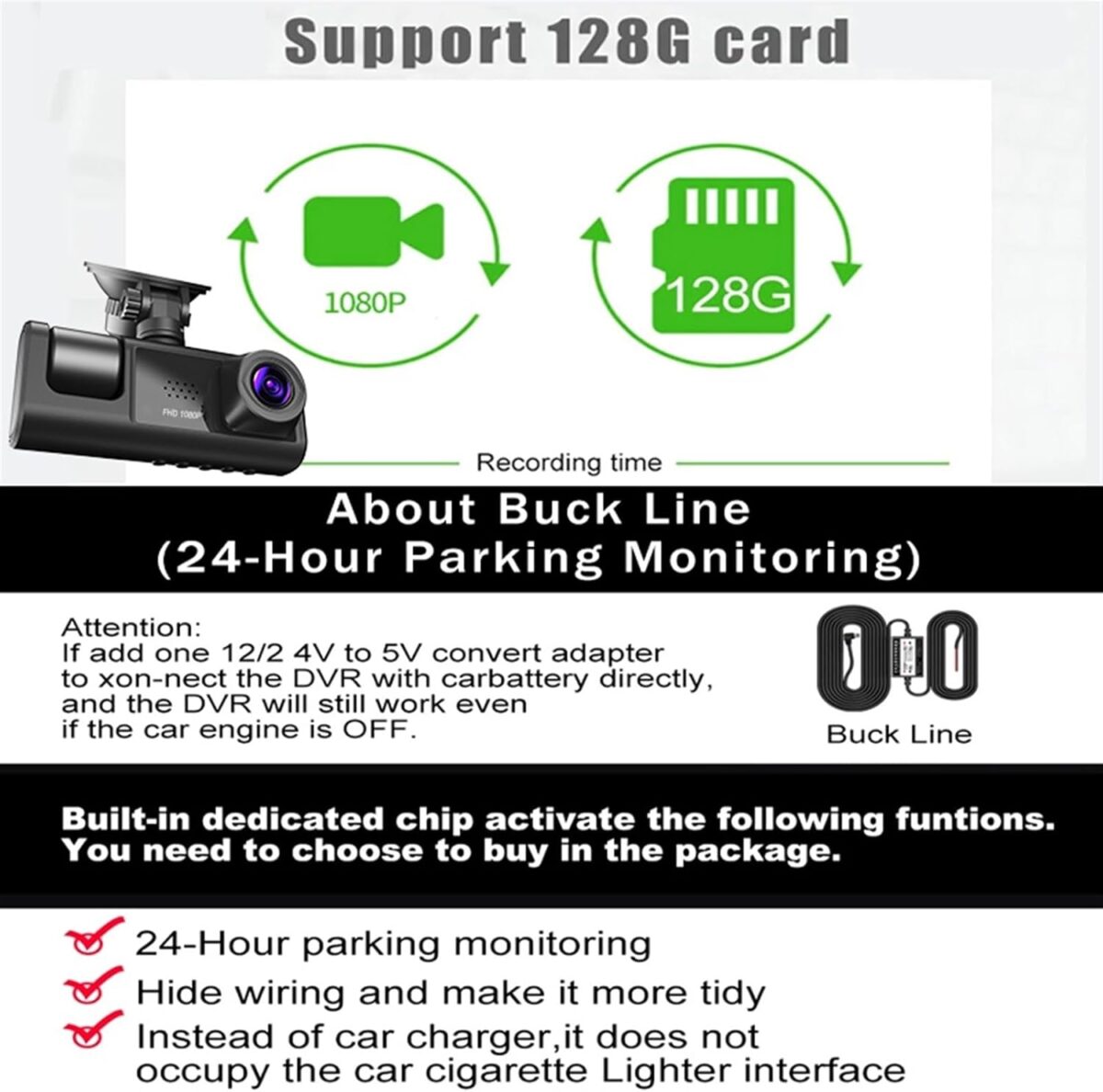 طراحی جمع‌وجور دوربین خودرو BLACK BOX مدل 2024 - خرید از گجتیک | طراحی کم‌حجم و بدون مزاحمت در رانندگی