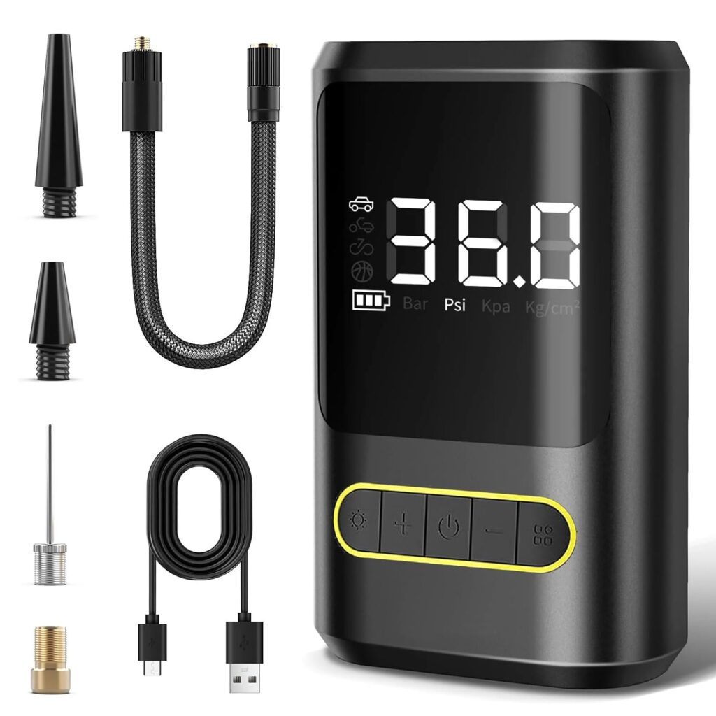 پمپ باد ATJ-8466 طراحی جمع و جور - خرید از گجتیک | پمپ باد قابل حمل طراحی جمع و جور