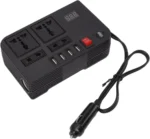 صفحه نمایش دیجیتال اینورتر فندکی DENX مدل DX130 - نمایش وضعیت ولتاژ ورودی و خروجی