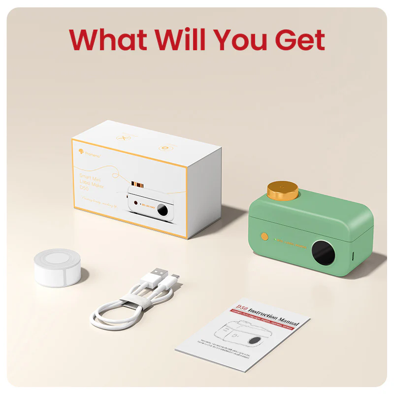 برچسب‌گذاری لوازم شخصی با Phomemo D50 - خرید از گجتیک | برچسب‌گذاری, لوازم شخصی, Phomemo D50