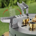 اجاق ۵ شعله AEM-005B با پایه‌های تاشو - خرید از گجتیک | اجاق قابل حمل برای کمپ