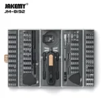 ست پیچ گوشتی 180 عددی JAKEMY JM-8192 با کیفیت ساخت بالا و طراحی ارگونومیک مناسب برای تعمیرات لوازم الکترونیکی، موبایل، کنسول‌های بازی و بسیاری از دستگاه‌های دیگر. ابزار کامل و همه‌کاره برای حرفه‌ای‌ها و علاقه‌مندان به تعمیرات.