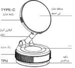 نمایش اتصال گوشی به هولدر وایرلس K007S – خرید از گجتیک