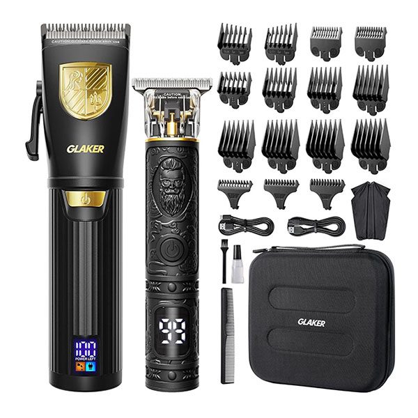 ماشین اصلاح Glaker مدل 1019+6026 با نمایشگر LED – خرید از گجتیک | اصلاح حرفه‌ای، ماشین اصلاح با LED