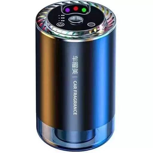 نمای نزدیک از خوشبو کننده F3 با مخزن آلومینیومی - خرید از گجتیک | خوشبو کننده خودرو با نور ستاره‌ای