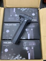 جت فن شارژی سه کاره ویولنت مدل 01 با موتور براشلس قوی - خرید از گجتیک | جت فن براشلس شارژی ویولنت پاوربانک