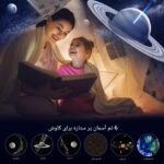 نمایش آسمان شب با وضوح بالا و چرخش ستاره‌ها با پروژکتور STAR VISION PROJECTOR مدل S02 - خرید از گجتیک | پروژکتور ستاره‌ای، چراغ خواب