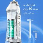 دستگاه واترجت دندان H2OFLOSS مدل HF-6 با ۳۰ روز شارژ دهی و باتری ۲۰۰۰ مہلی آمپر ساعتی - خرید از گجتیک | واترجت دندان خانگی با طراحی حرفهای