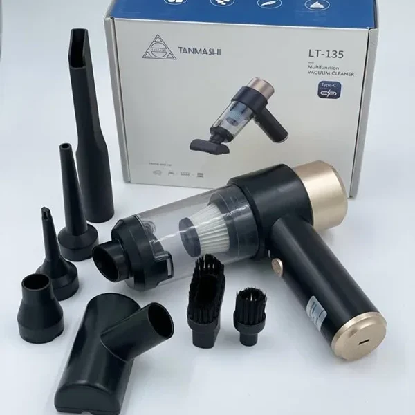 جارو شارژی خودرو مدل LT-135 با طراحی بی‌سیم – فروشگاه گجتیک