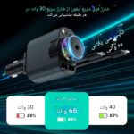 نمایش ولتاژ و شدت جریان روی دستگاه