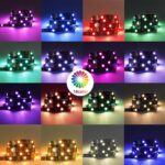 نمایش ۱۶ رنگ متنوع ریسه RGB در محیط — خرید از گجتیک | 16 Color Display of LightingWill Strip in Room