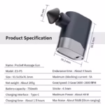 ماساژور جیبی قابل حمل با سری‌های متنوع