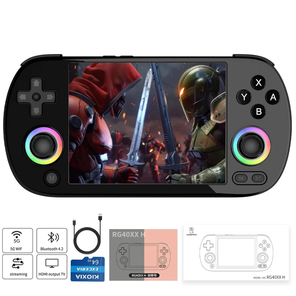 کنسول بازی دستی Anbernic RG40XXH از نمای جلو