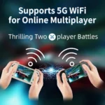 نمایش منوی اصلی کنسول RG40XXH با بازیهای کلاسیک