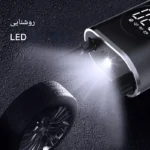 پاور بانک کمپرسور باد شارژی مدل CZK-3668 با باتری 4000 میلی‌آمپر | پمپ باد قابل حمل دیجیتالی خودرو و موتور - Image 5