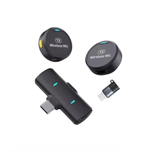 میکروفون یقه‌ای M1 با پورت تایپ سی و آیفون